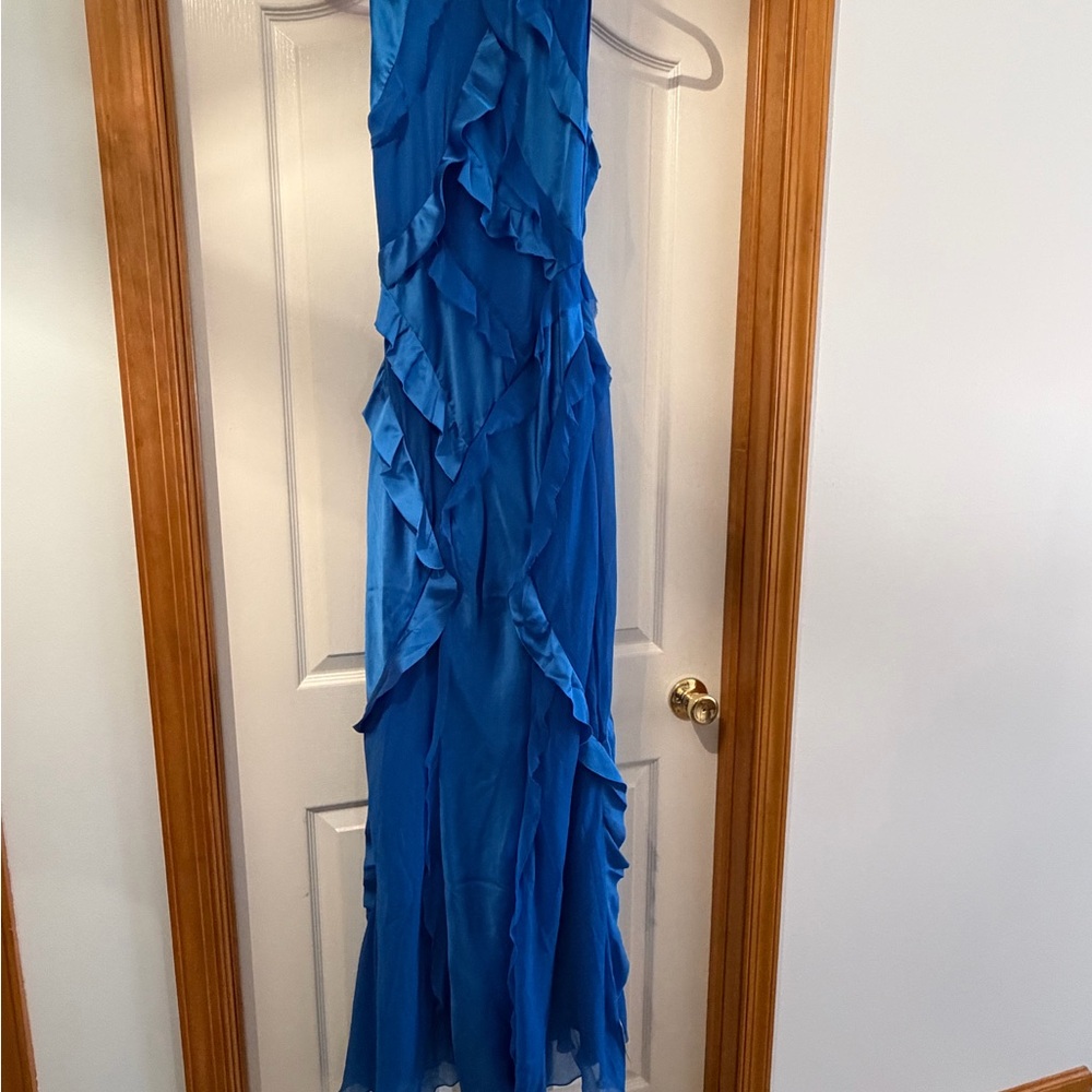 [SOLD] ASOS Cobalt Blue Ruffled Dress